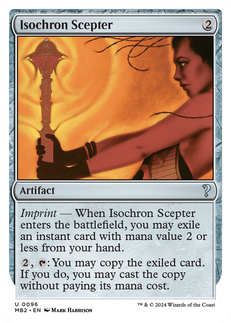 Isochron Scepter (White Border) [Mystery Booster 2] | Good Games North