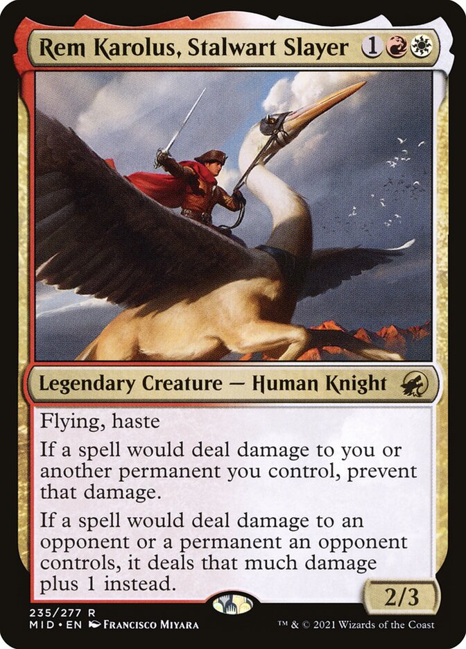 Rem Karolus, Stalwart Slayer 235/277 (Innistrad: Midnight Hunt)  | Good Games North