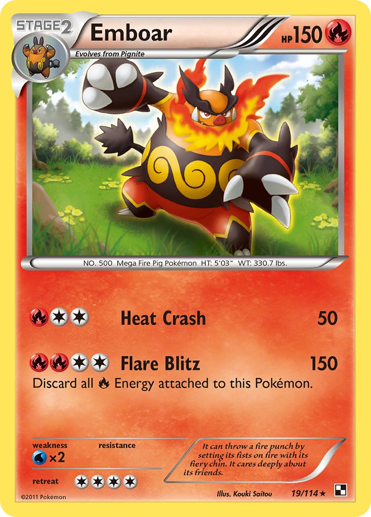 Emboar (19/114) (Theme Deck Exclusive) [Black & White: Base Set] | Good Games North