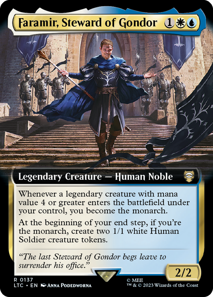 Faramir, Steward of Gondor (Extended Art) [The Lord of the Rings: Tales of Middle-Earth Commander] | Good Games North