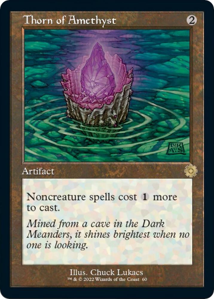 Thorn of Amethyst 60/63 (The Brothers' War: Retro Frame Artifacts)  - Foil | Good Games North