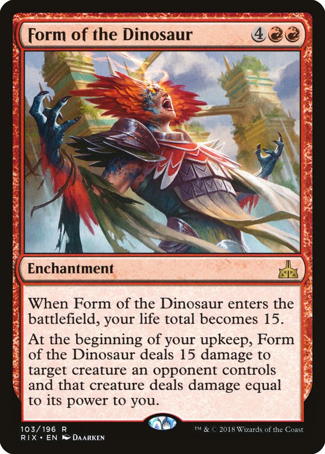 Form of the Dinosaur 103 (Rivals of Ixalan)  | Good Games North