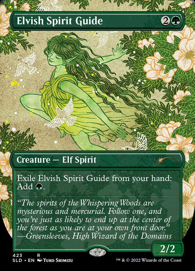 Elvish Spirit Guide (Borderless) [Secret Lair Drop Series] | Good Games North
