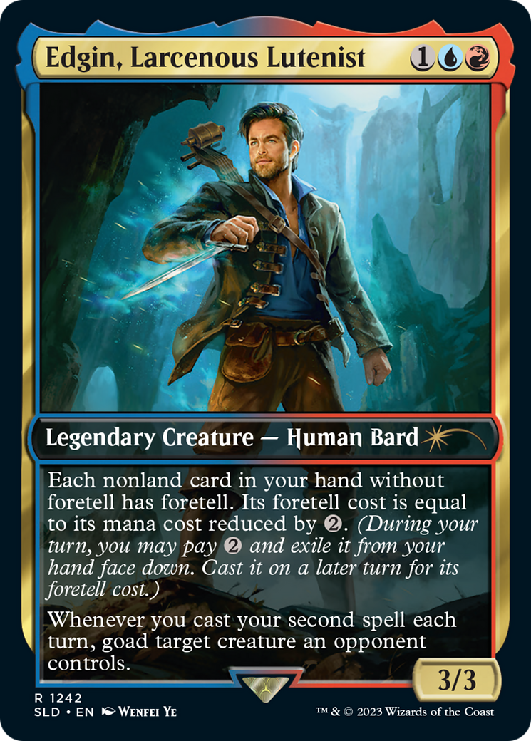 Edgin, Larcenous Lutenist [Secret Lair Drop Series] | Good Games North