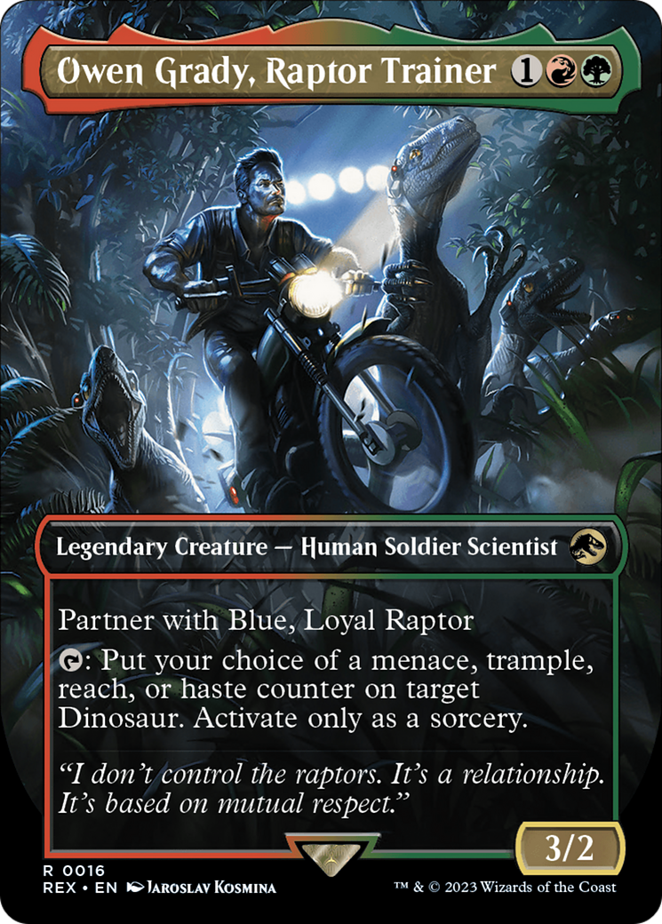 Owen Grady, Raptor Trainer (Borderless) [Jurassic World Collection] | Good Games North