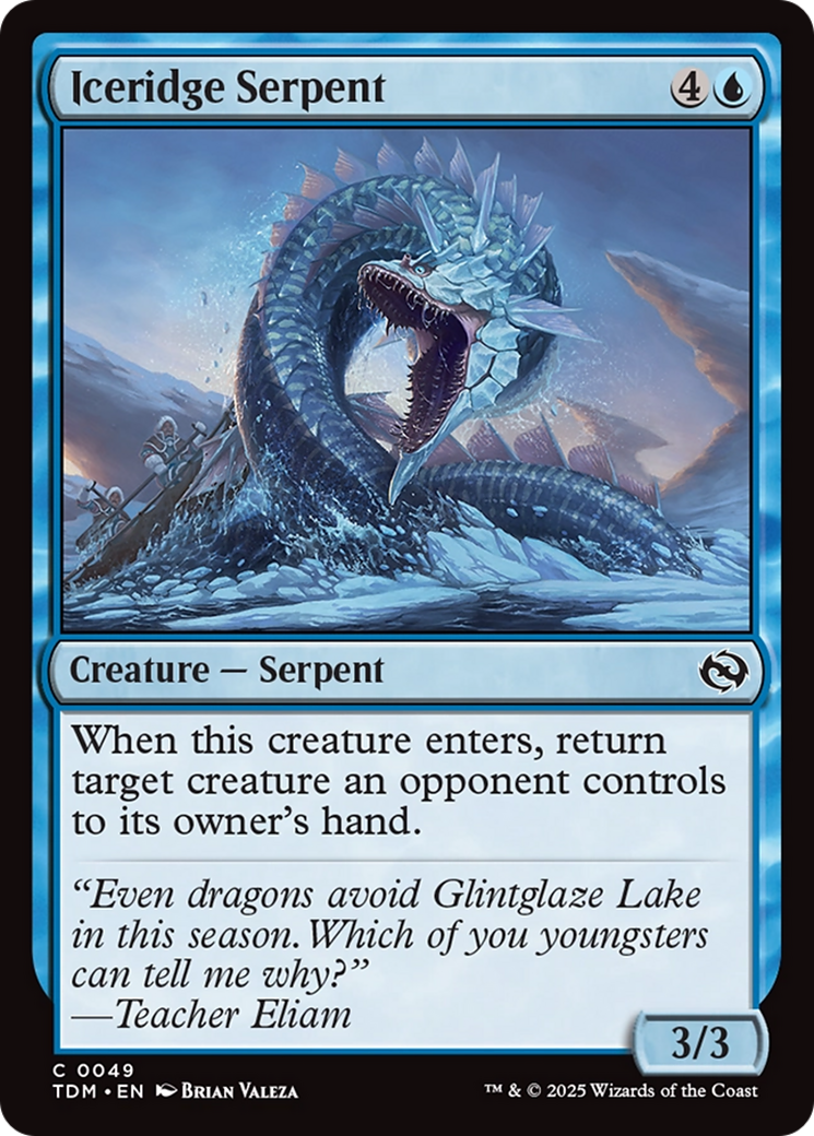 Iceridge Serpent [Tarkir: Dragonstorm] | Good Games North