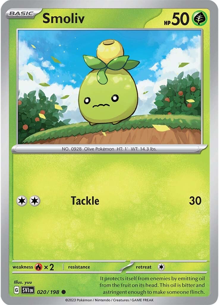 Smoliv (020/198) [Scarlet & Violet: Base Set] | Good Games North