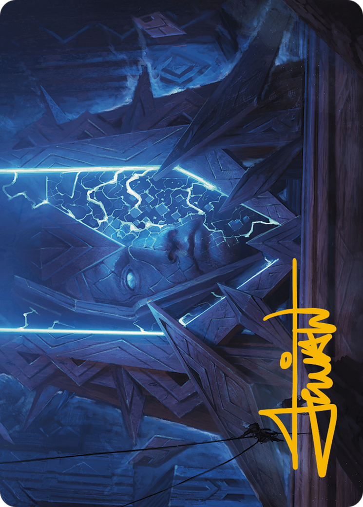 Stone Idol Generator Art Card (Gold-Stamped Signature) [Modern Horizons 3 Art Series] | Good Games North