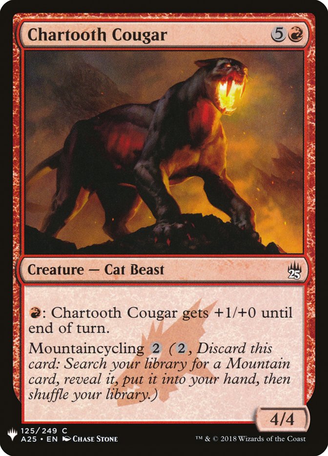 Chartooth Cougar [Mystery Booster] | Good Games North