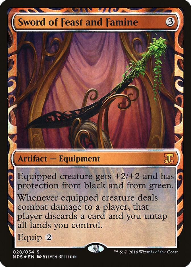 Sword of Feast and Famine 28/54 (Masterpiece Series: Kaladesh Inventions)  - Foil | Good Games North
