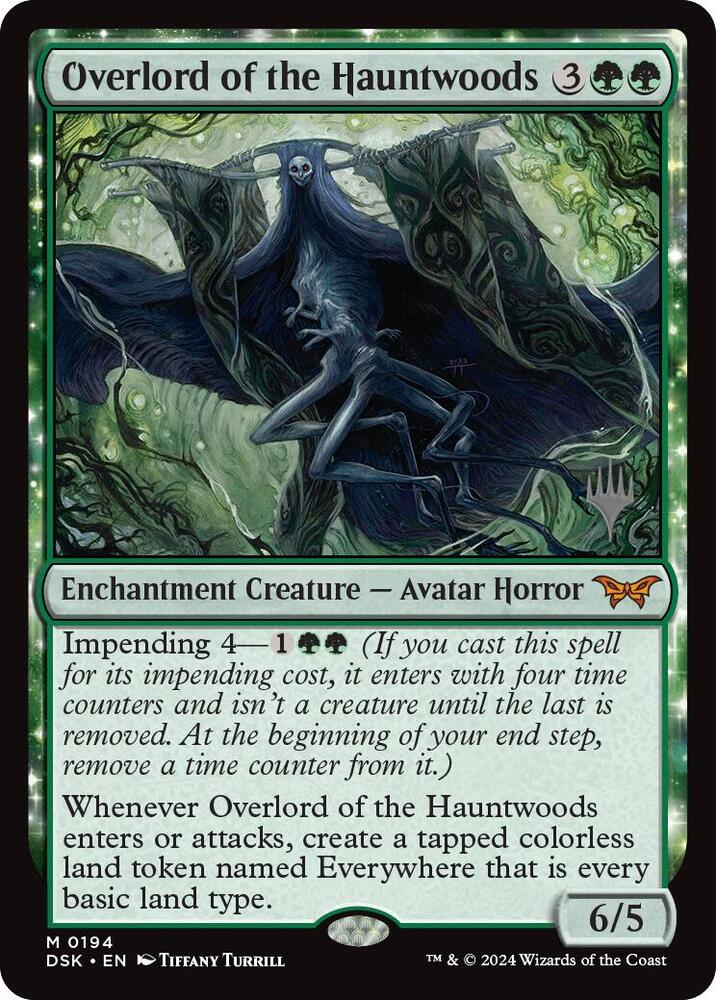 Overlord of the Hauntwoods (Promo Pack: Duskmourn: House of Horror)  - Foil | Good Games North