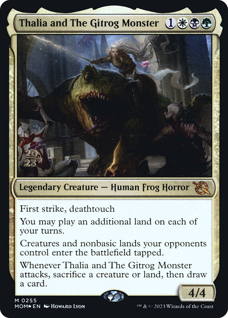 Thalia and The Gitrog Monster [March of the Machine Prerelease Promos] | Good Games North