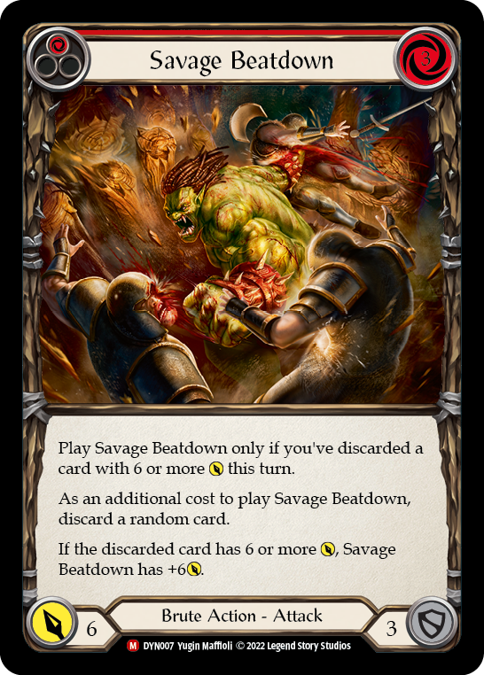 Savage Beatdown [DYN007] (Dynasty)  Rainbow Foil | Good Games North
