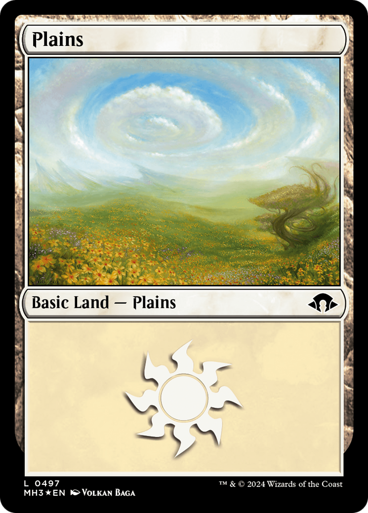 Plains (0497) (Ripple Foil) [Modern Horizons 3] | Good Games North