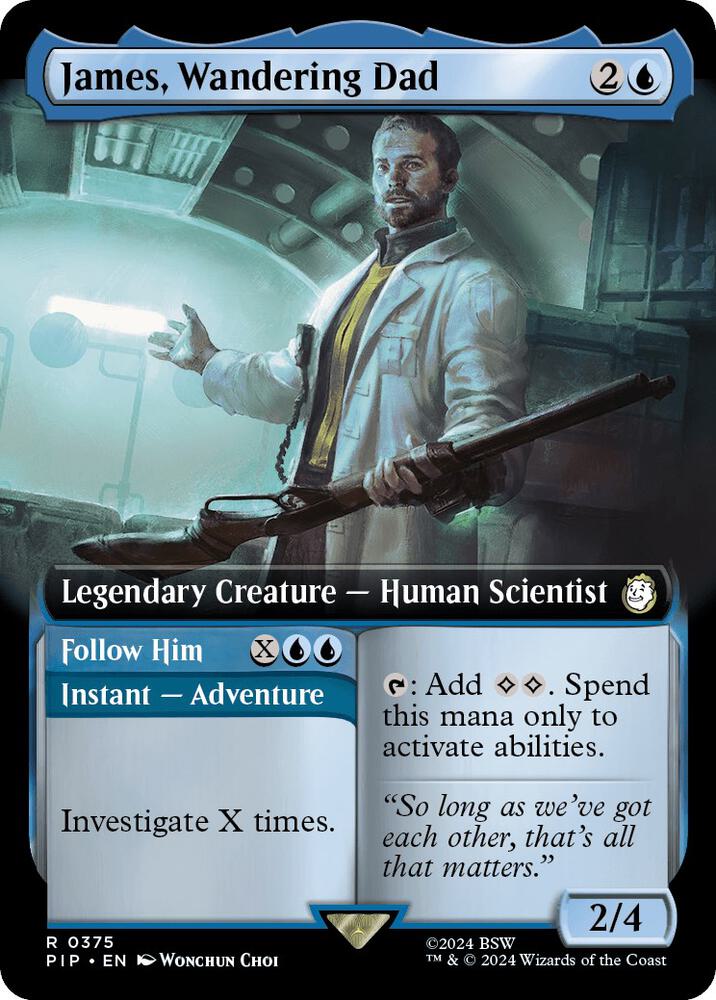 James, Wandering Dad // Follow Him 375/326 (Universes Beyond: Fallout)  - Extended Art | Good Games North