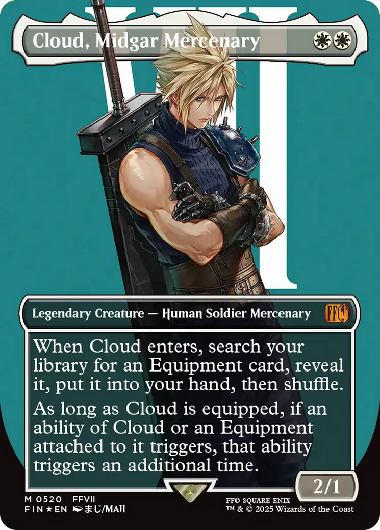 Cloud, Midgar Mercenary (Borderless) (Surge Foil) [FINAL FANTASY] | Good Games North