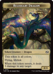 Reliquary Dragon // Dragon (0011) Double-Sided Token [Tarkir: Dragonstorm Tokens] | Good Games North