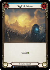 Sigil of Solace (Blue) [U-WTR175] (Welcome to Rathe Unlimited)  Unlimited Rainbow Foil | Good Games North