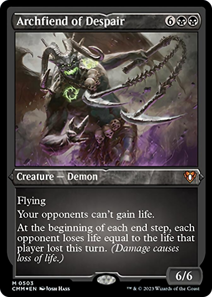 Archfiend of Despair (Foil Etched) [Commander Masters] | Good Games North