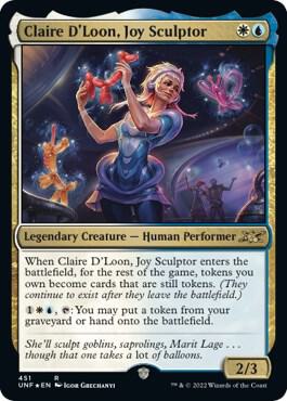 Claire DLoon Joy Sculptor Galaxy Foil (Unfinity)  - undefined | Good Games North