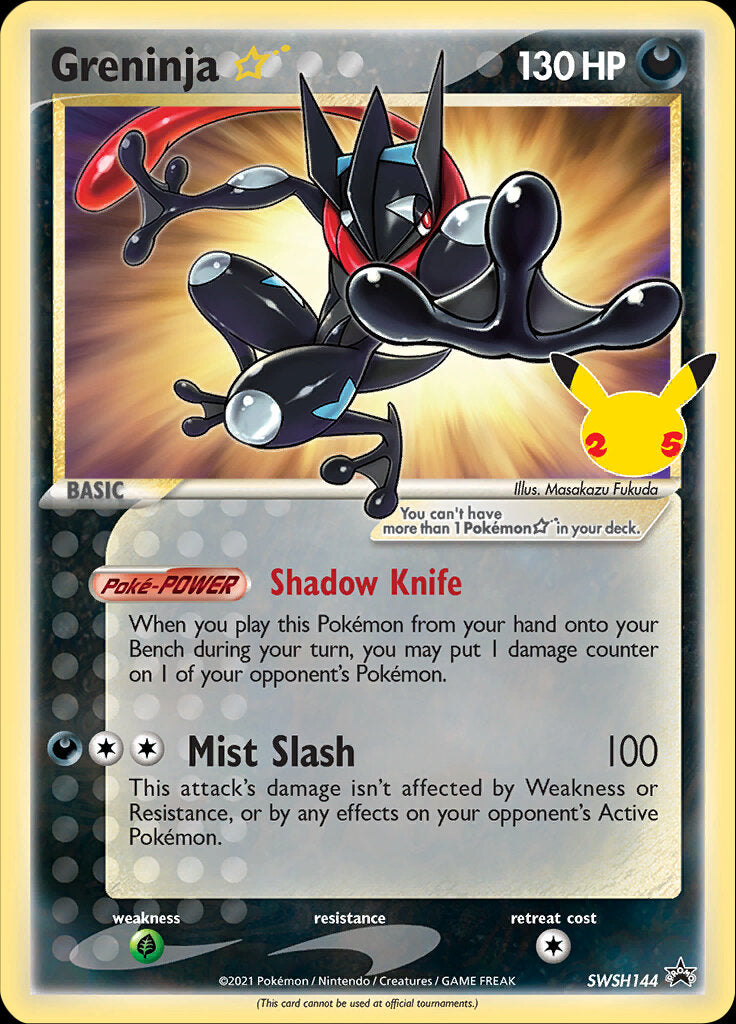 Greninja Star (SWSH144) (Celebrations) [Sword & Shield: Black Star Promos] | Good Games North