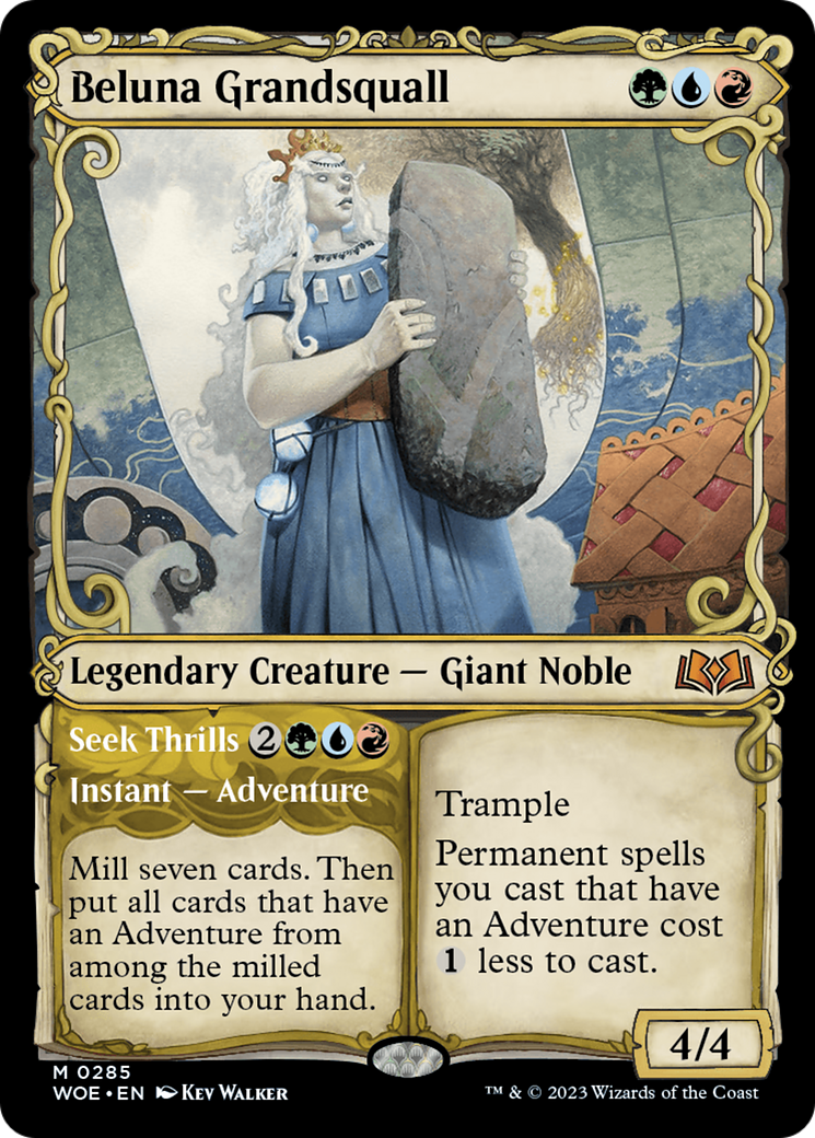 Beluna Grandsquall // Seek Thrills (Showcase) [Wilds of Eldraine] | Good Games North