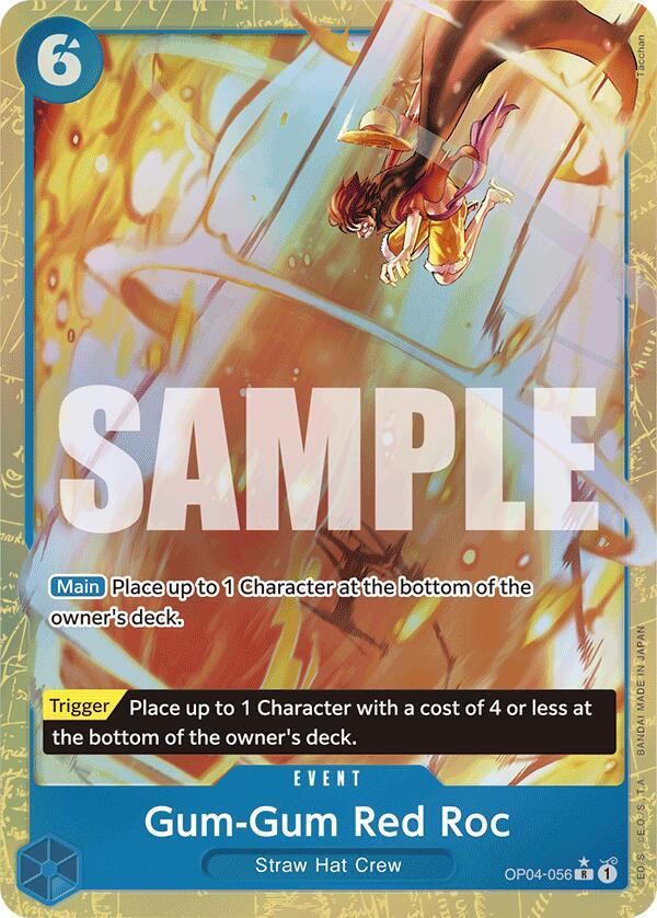 Gum-Gum Red Roc OP04-056 (Premium Booster -The Best-)  - Alternate Art Foil | Good Games North
