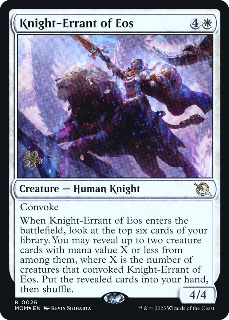 Knight-Errant of Eos [March of the Machine Prerelease Promos] | Good Games North
