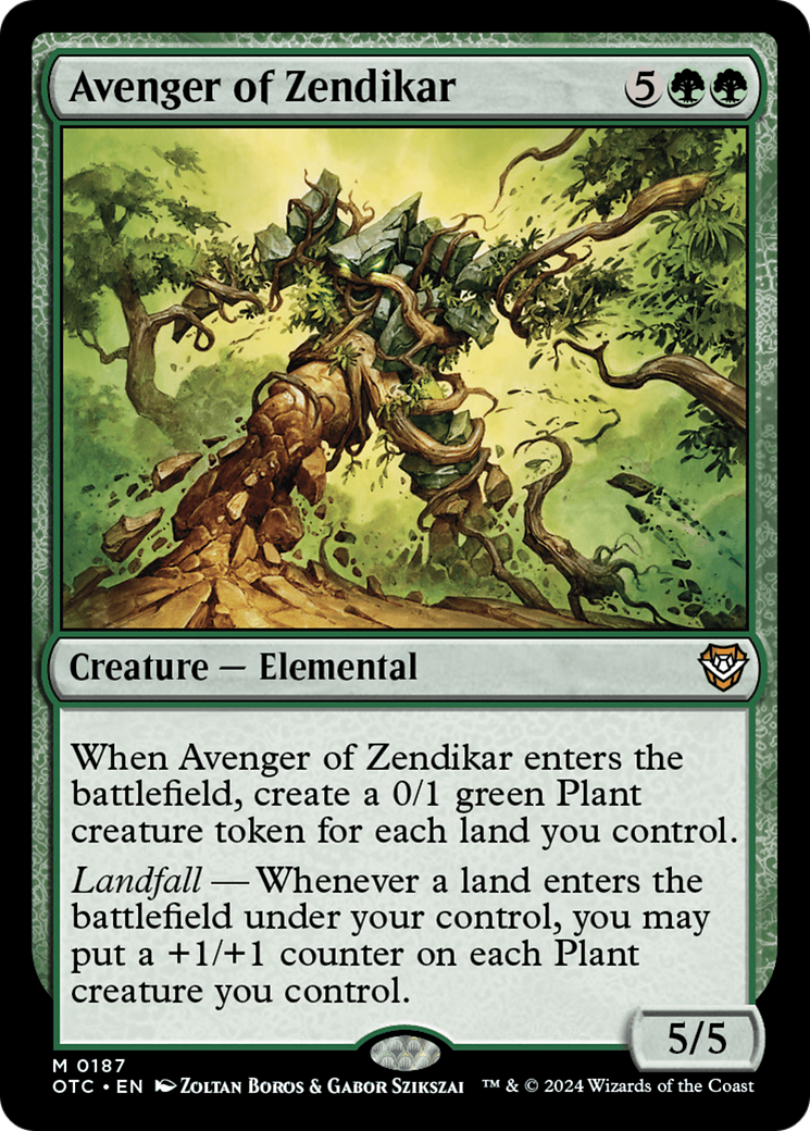 Avenger of Zendikar [Outlaws of Thunder Junction Commander] | Good Games North