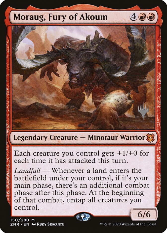 Moraug, Fury of Akoum (Promo Pack) [Zendikar Rising Promos] | Good Games North