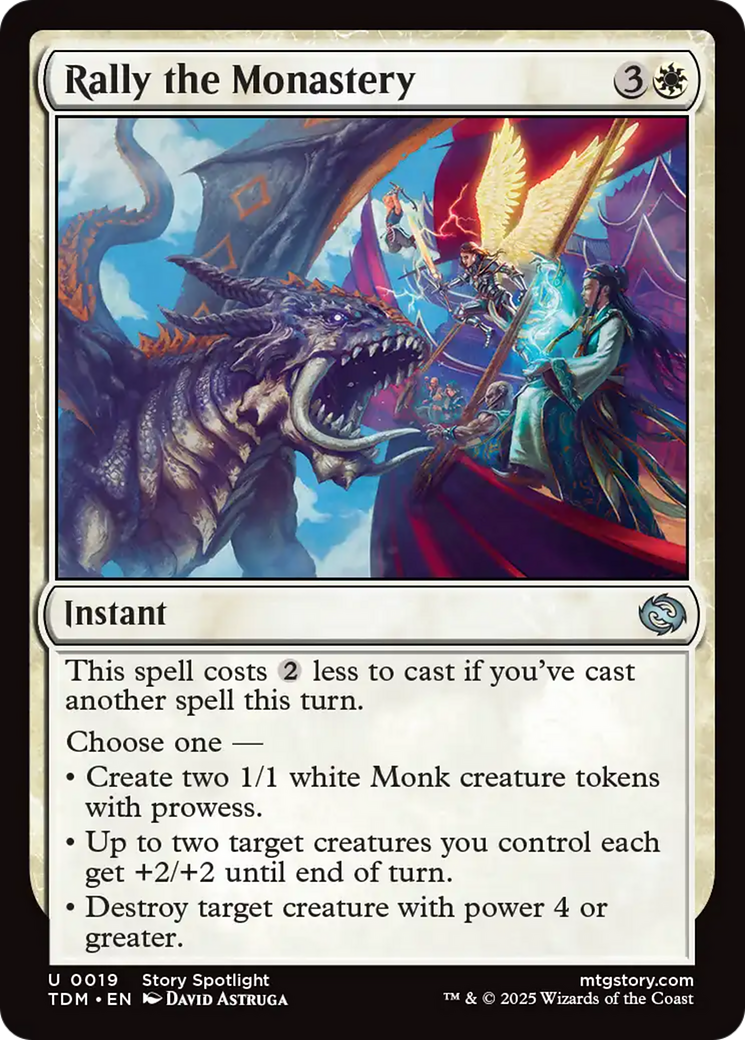 Rally the Monastery [Tarkir: Dragonstorm] | Good Games North