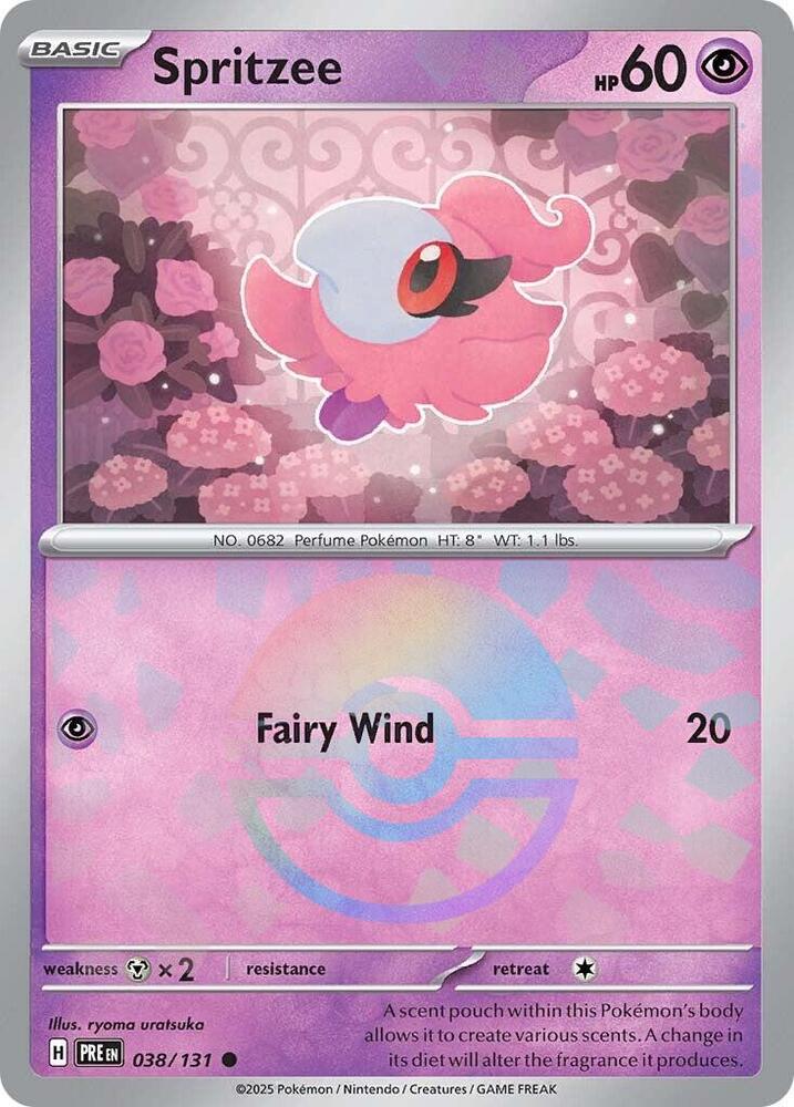 Spritzee (038/131) (Poke Ball Pattern) [Scarlet & Violet: Prismatic Evolutions] | Good Games North
