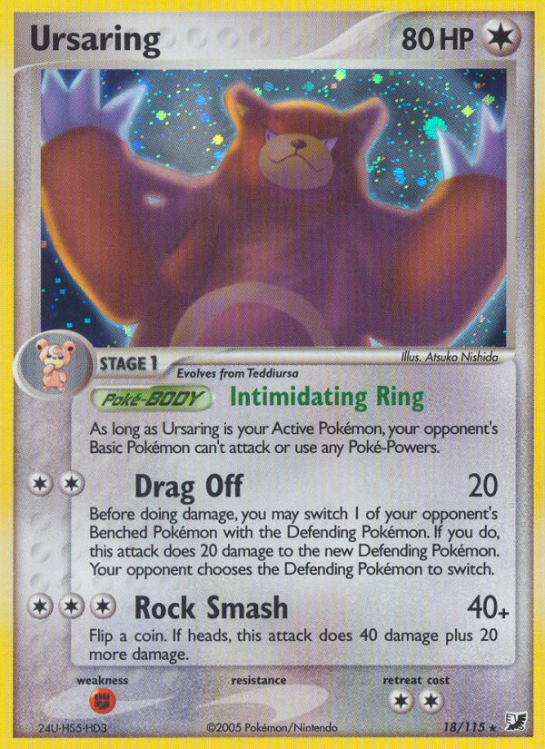 Ursaring (18/115) [EX: Unseen Forces] | Good Games North