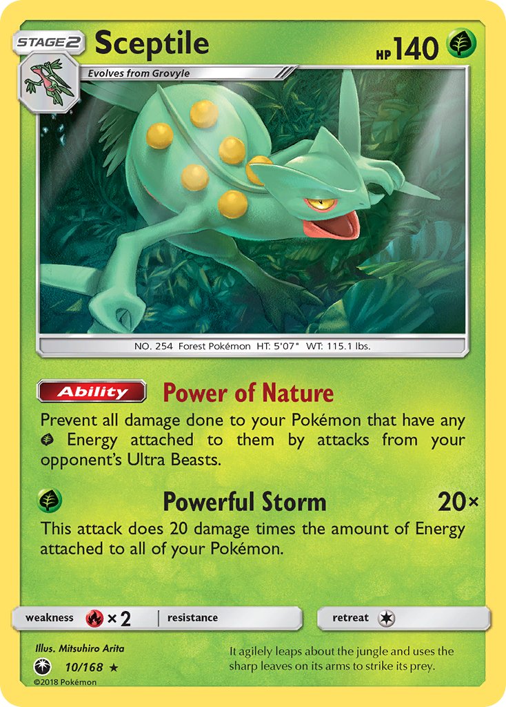 Sceptile (10/168) (Theme Deck Exclusive) [Sun & Moon: Celestial Storm] | Good Games North