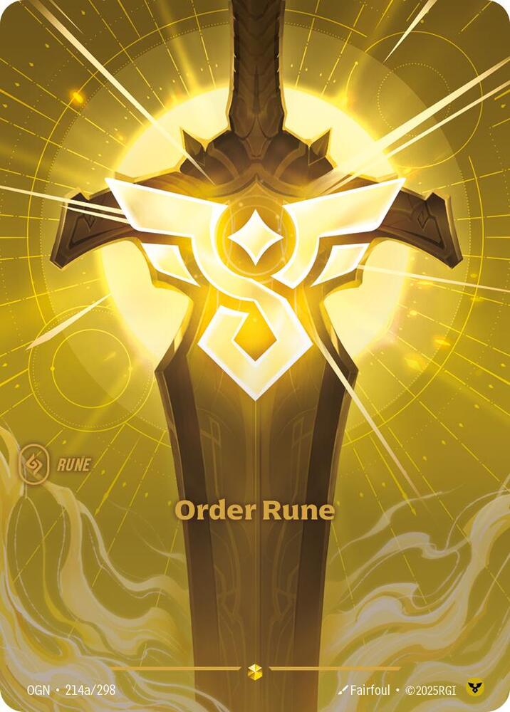 Order Rune Alternate Art (Origins)  - Foil | Good Games North