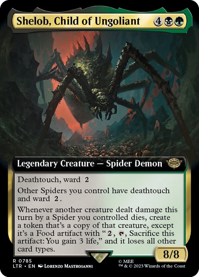 Shelob, Child of Ungoliant (Extended Art) (Surge Foil) [The Lord of the Rings: Tales of Middle-Earth] | Good Games North