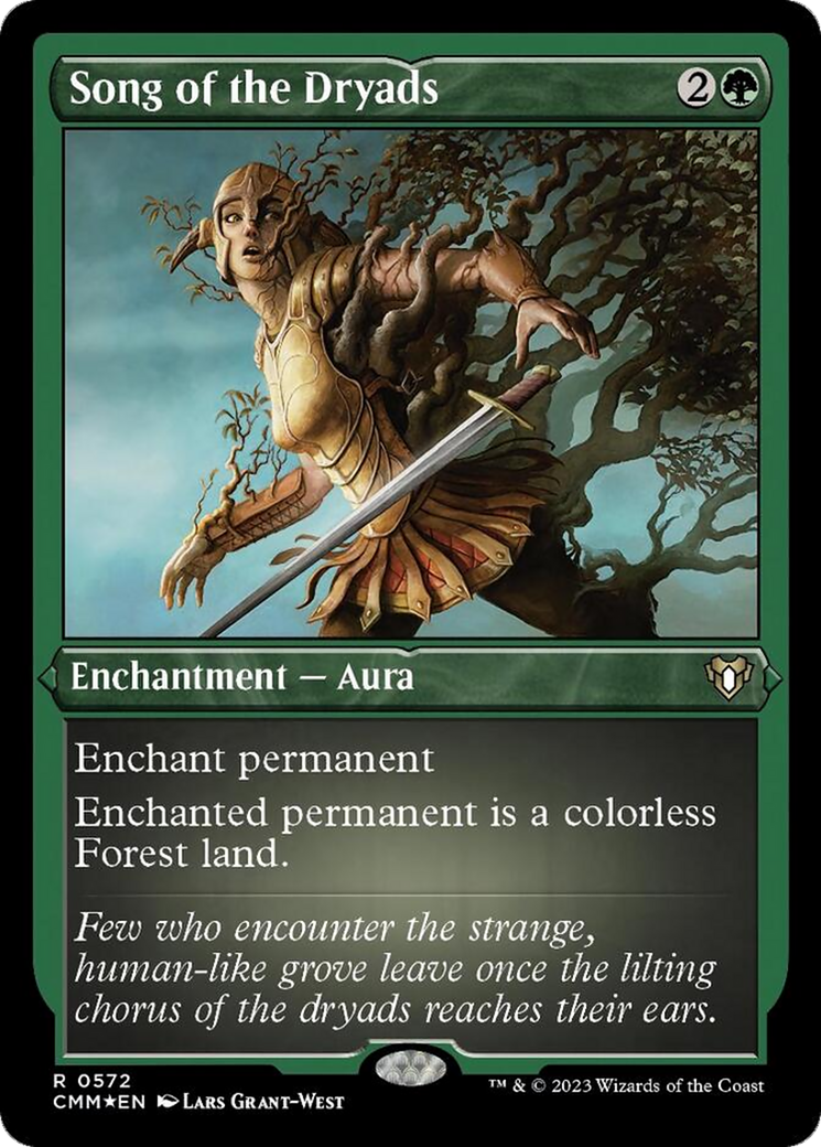 Song of the Dryads (Foil Etched) [Commander Masters] | Good Games North