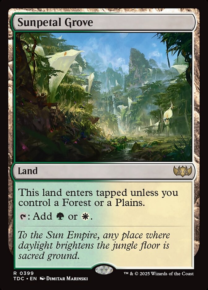 Sunpetal Grove (Commander: Tarkir: Dragonstorm)  | Good Games North