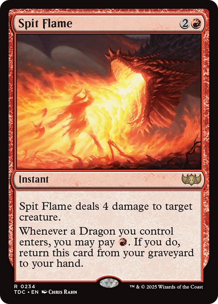 Spit Flame [Tarkir: Dragonstorm Commander] | Good Games North