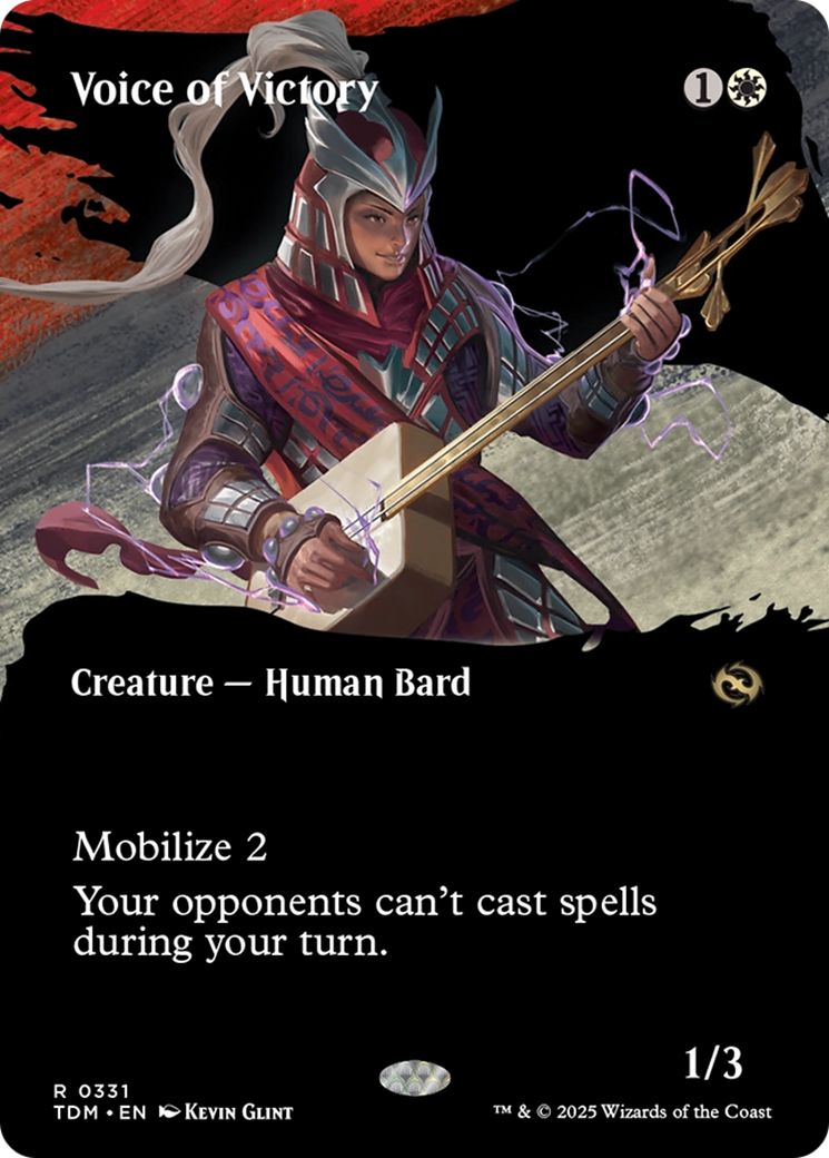 Voice of Victory (Borderless) [Tarkir: Dragonstorm] | Good Games North