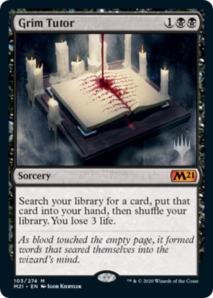 Grim Tutor (Promo Pack: Core Set 2021)  - Foil | Good Games North