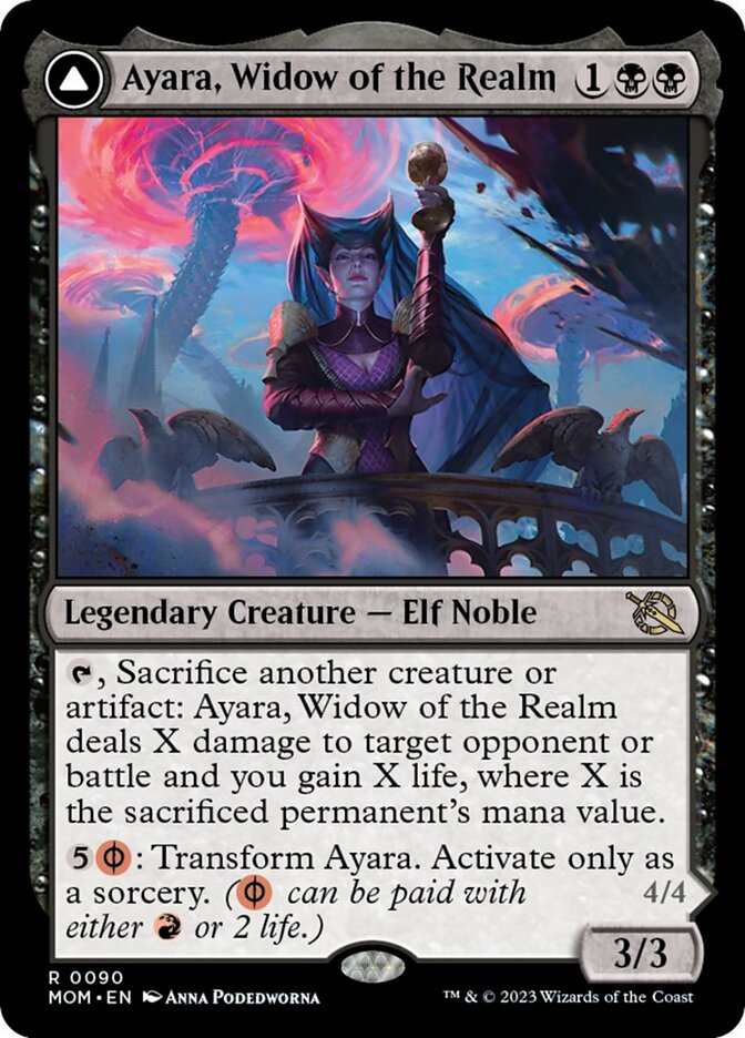 Ayara, Widow of the Realm // Ayara, Furnace Queen [March of the Machine] | Good Games North