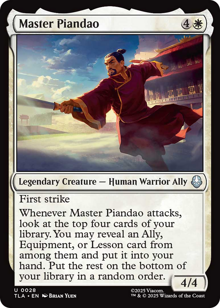 Master Piandao [Avatar: The Last Airbender] | Good Games North