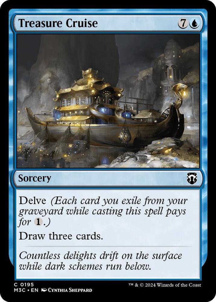 Treasure Cruise 195/411 (Commander: Modern Horizons 3)  - Ripple Foil | Good Games North