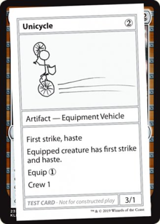 Unicycle (2021 Edition) [Mystery Booster Playtest Cards] | Good Games North