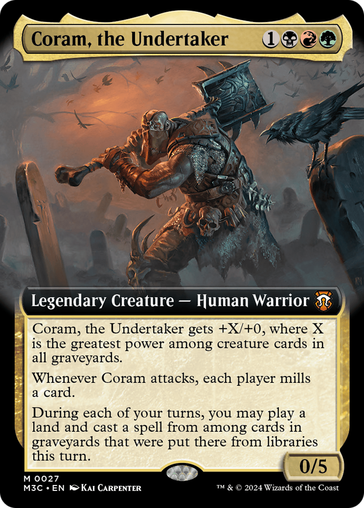 Coram, the Undertaker (Extended Art) [Modern Horizons 3 Commander] | Good Games North