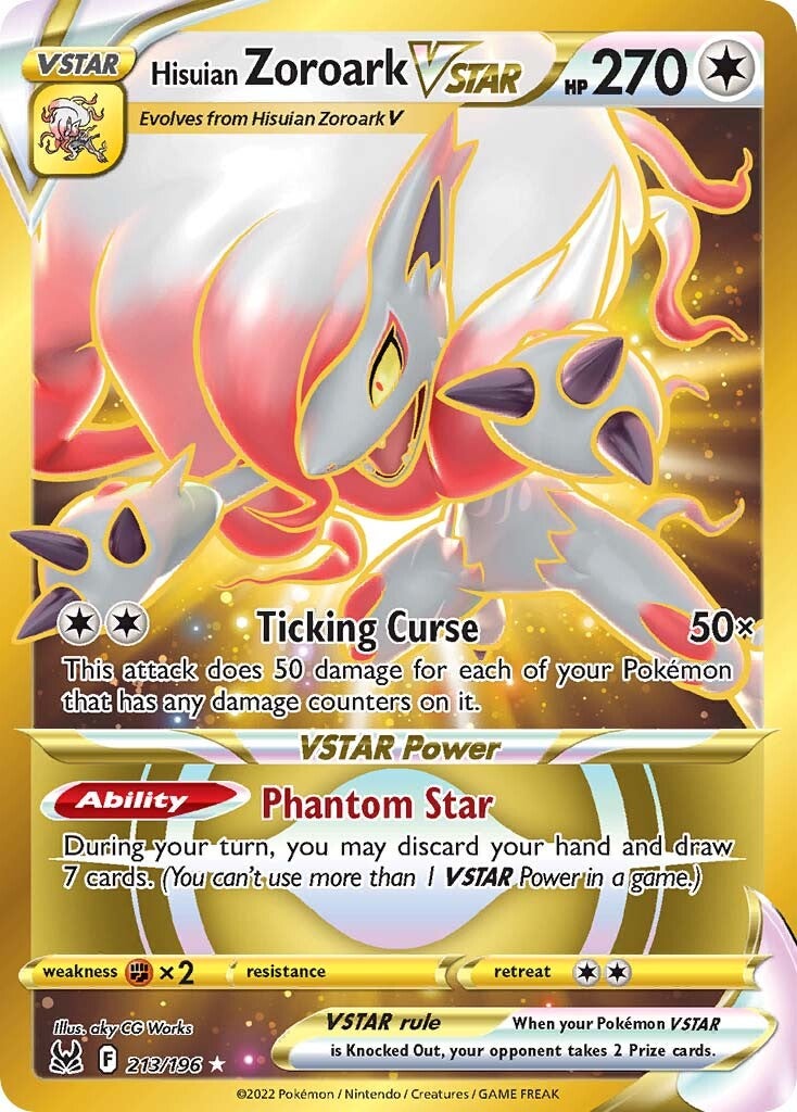 Hisuian Zoroark VSTAR (213/196) [Sword & Shield: Lost Origin] | Good Games North