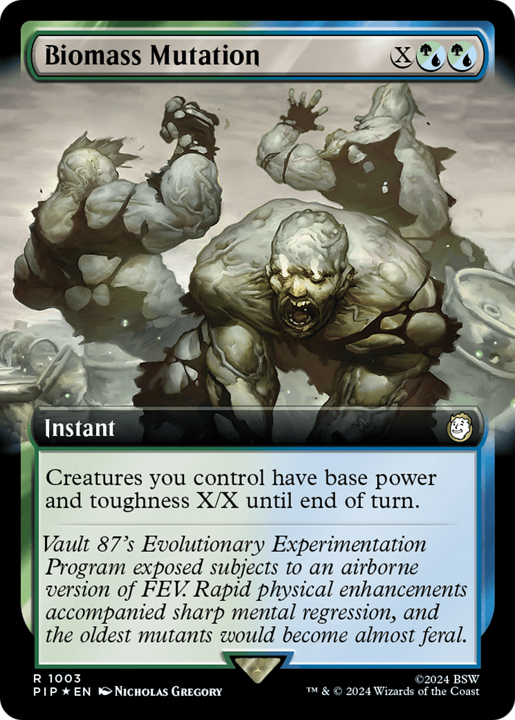 Biomass Mutation (Extended Art) (Surge Foil) [Fallout] | Good Games North
