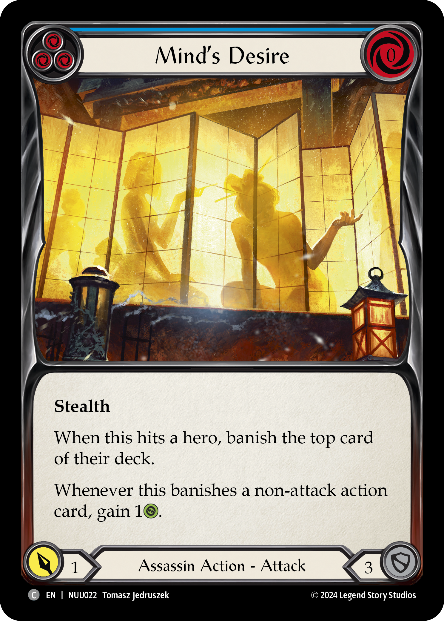 Mind's Desire (Blue) [NUU022] (Part the Mistveil Nuu Blitz Deck) | Good Games North