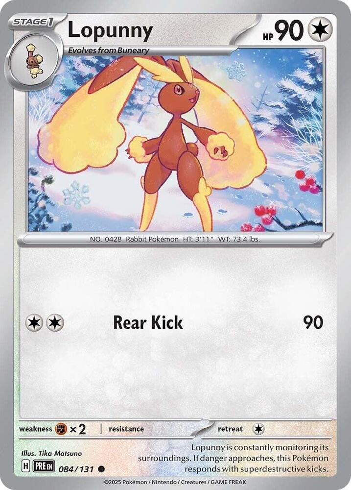 Lopunny (084/131) [Scarlet & Violet: Prismatic Evolutions] | Good Games North